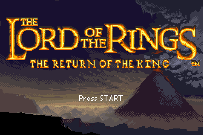 Lord of the Rings Return of the King Title Screen